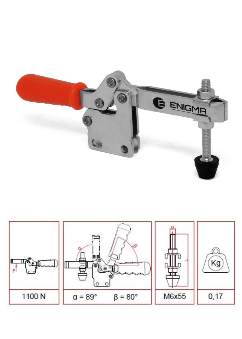 Enigma Clamp www.enigmaclamp.com.tr Dikey Taban Klemp / 1202 D