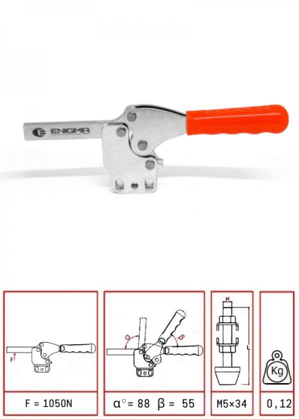 Vertical Base with Solid Arm Clamps / 1261 D-L