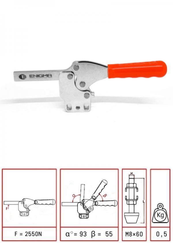 Lamalı Dikey Taban Klemp / 1263 D-L 