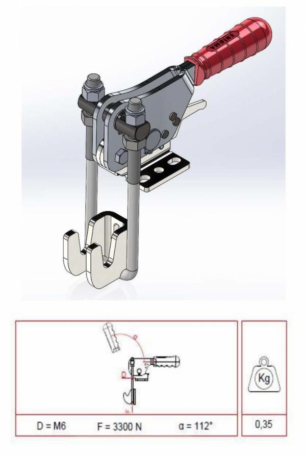 Kilitli U Kancalı Clamp (13206 Y-K)