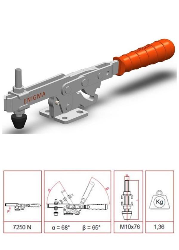 Enigma Clamp www.enigmaclamp.com.tr Yatay Taban Klemp / 1235 Y