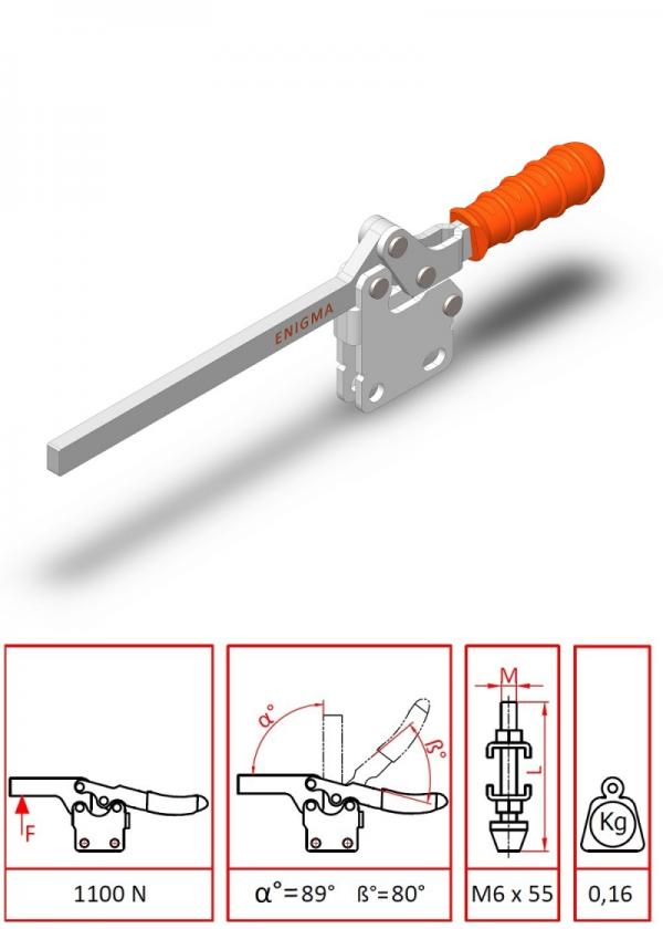Lamalı Dikey Taban Klemp / 1202 D-L (1205 UD-L)