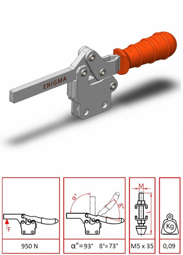 Lamalı Dikey Taban Klemp / 1201 D-L (1204 UD-L)