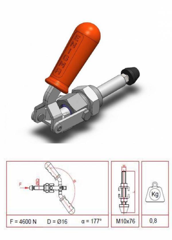 16016 T (1605 T) Tabansız İtme-Çekme Klamp