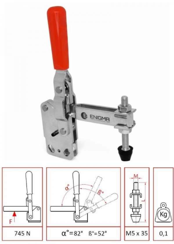 Vertical Base Clamps / 1101 D